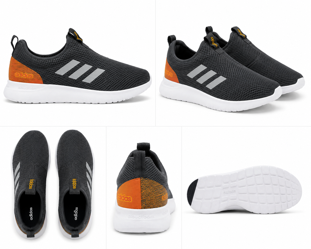 Men’s Black Slip-On Walking Shoes with Ultra Comfort Sole