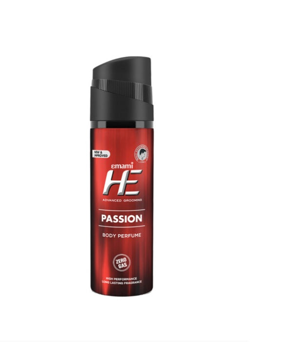 "HE Men Advanced Grooming Passion No Gas Long Lasting Deodorant Body Perfume - 120ml"