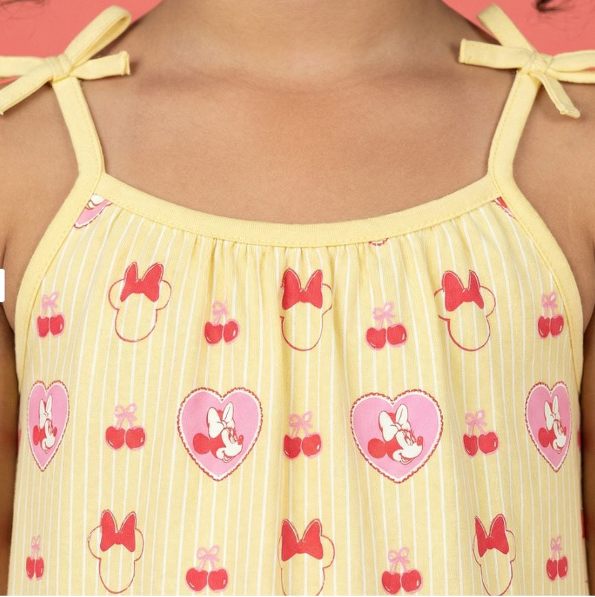 Girls' Premium Graphic Print A-Line Dress – Comfortable Cotton Sleeveless Summer Frock