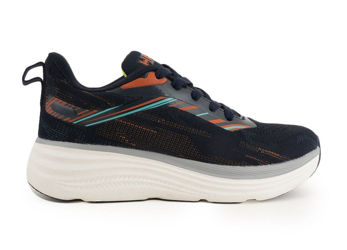 HRX by Hrithik Roshan Men's Navy Blue Long-Distance Running Shoes – High-Cushioning Memory Foam Sneakers