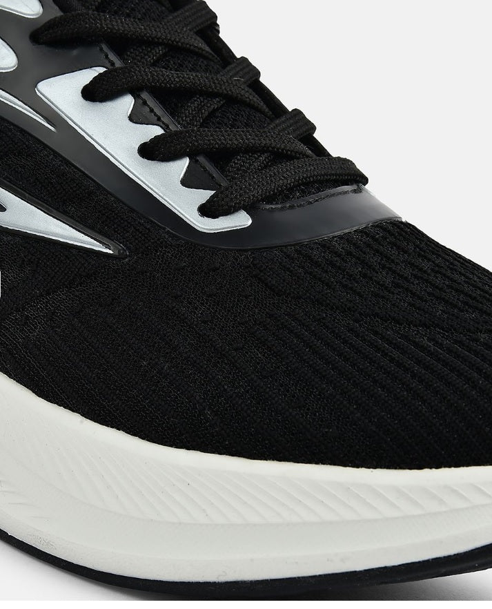 Men's Premium Black Flyknit High-Cushioning Training & Gym Shoes – All-Rounder Long-Distance Sports Sneakers