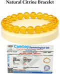 Natural Citrine Bracelet – Authentic Yellow "Success Stone" for Wealth & Abundance