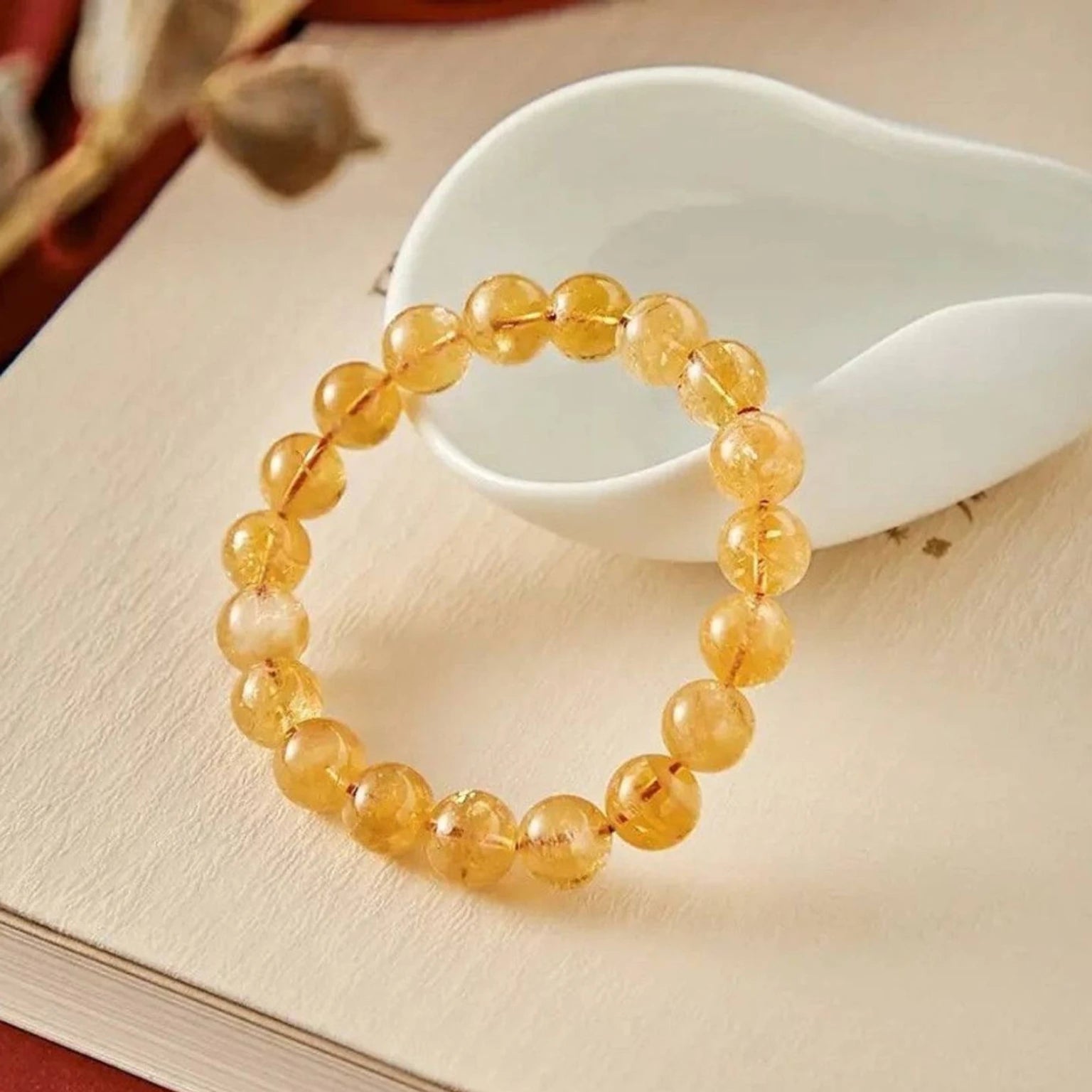 Natural Citrine Bracelet – Authentic Yellow "Success Stone" for Wealth & Abundance