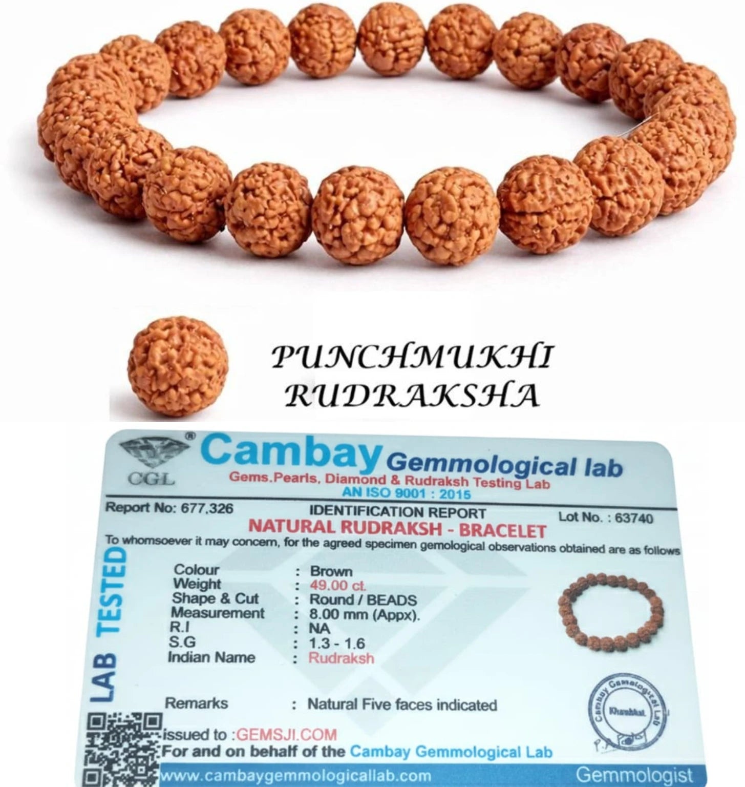 Natural Original Rudraksha Bracelet – Spiritual Essence of Focus, Growth & Protection