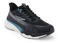 Red Tape Flow+ Men's Premium Black Walking Shoes – High Cushioning Mesh Athleisure Sneakers