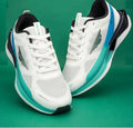 Red Tape Men's ETPU Tech Premium Lace-Up Walking Shoes – White, Green & Blue Ultra-Bounce Sneakers